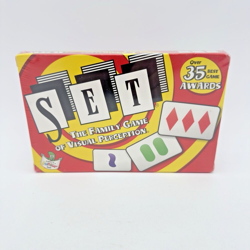 SET Family Card Game of Visual Perception Race to Find Matching Cards New Sealed